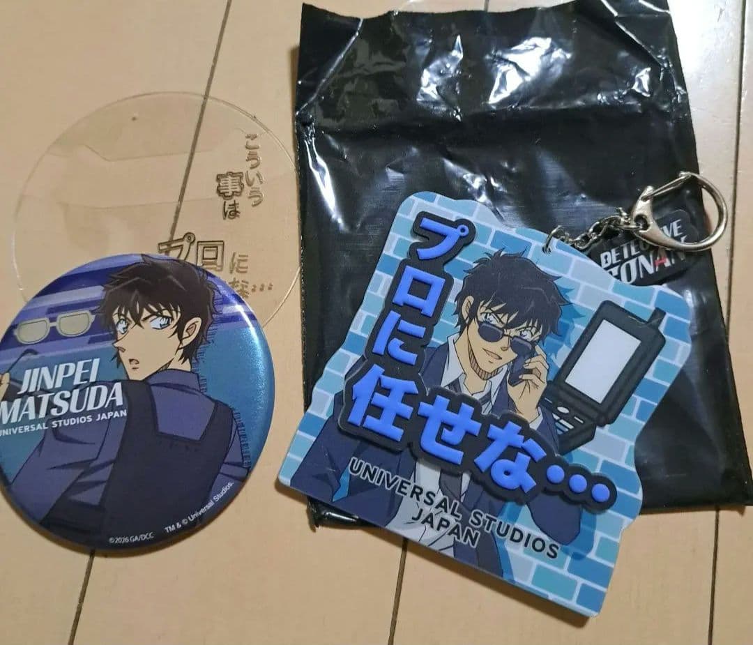 ユニバ USJ 名探偵コナン コレクタブルキーチェーン コレクタブル缶バッジ