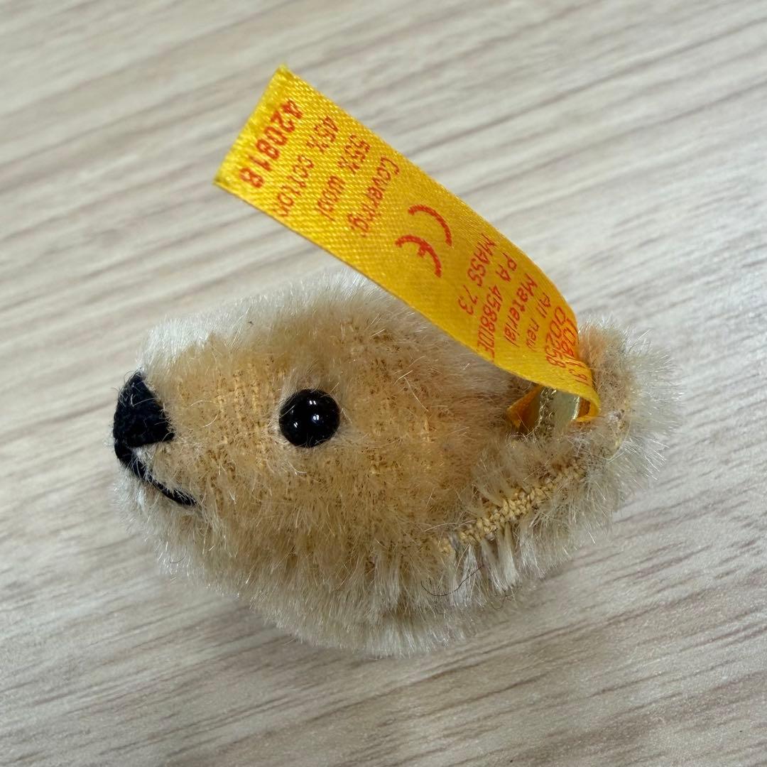 【ドイツ購入】シュタイフ テディベア ブローチ 希少 420818 ピンバッジ