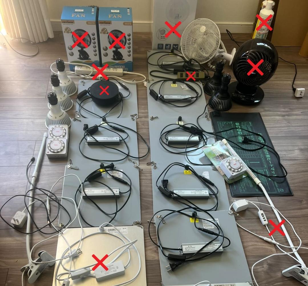 まとめ売り　植物ライト　(BRIM パネルライト ヒーターマット タイマー)