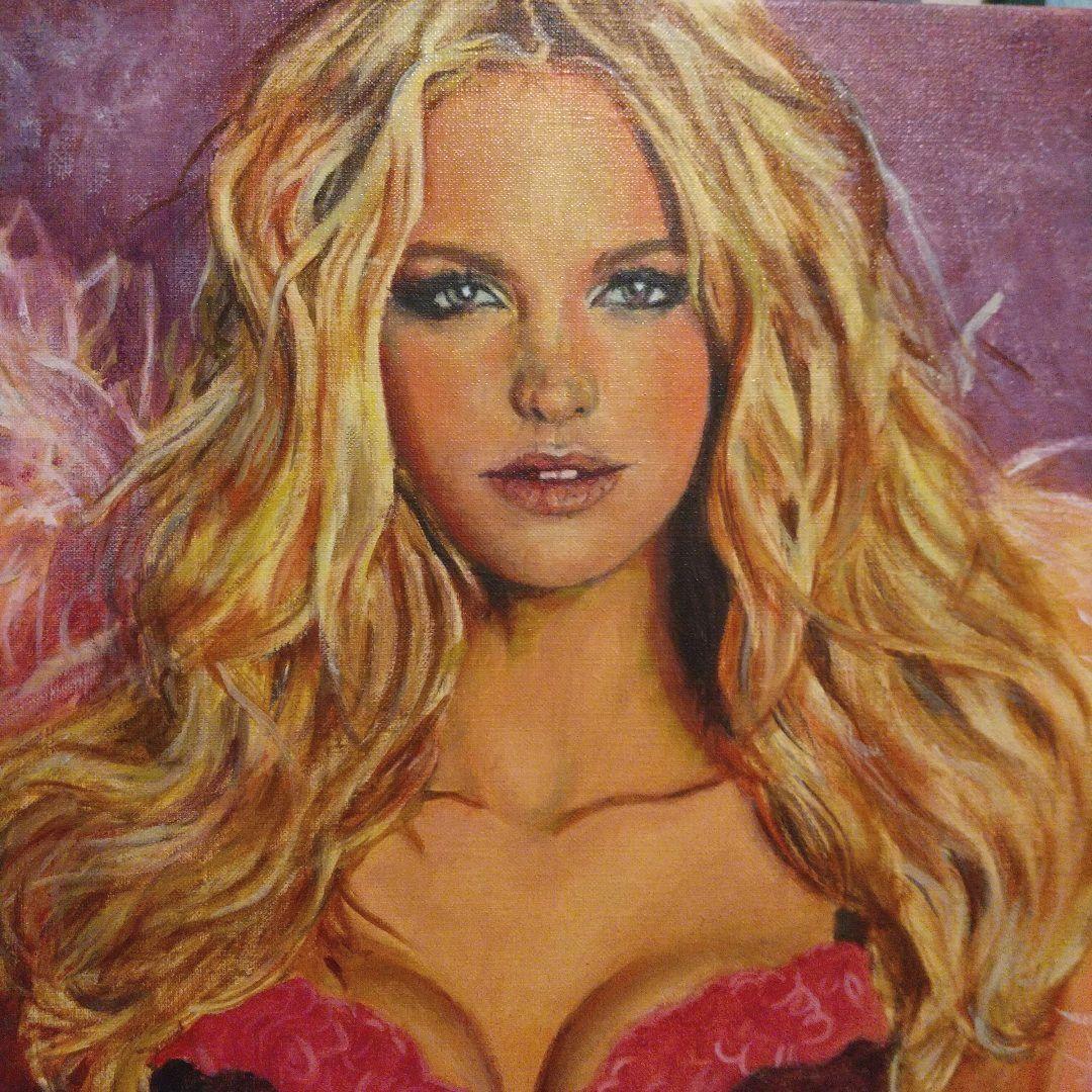 女性の肖像 油彩画 20号 P20 油絵 人物画#3
