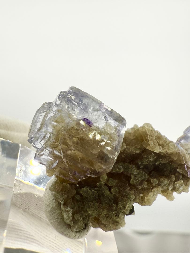 フローライト　ヤオガンシャン産　蛍石　鉱物標本　原石　天然石