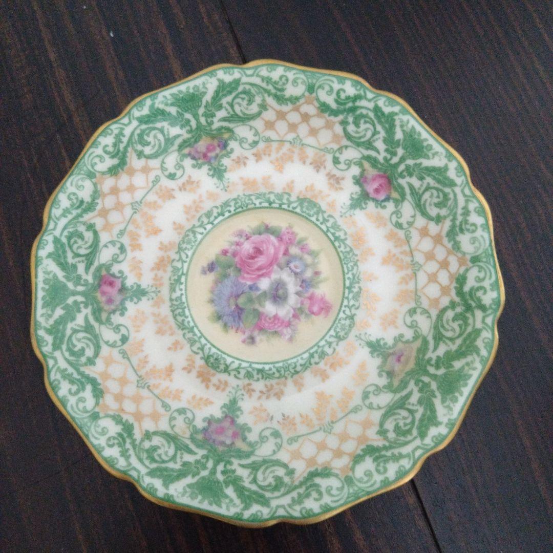 ブラックナイト　アンティークデミタスカップ＆ソーサー４客