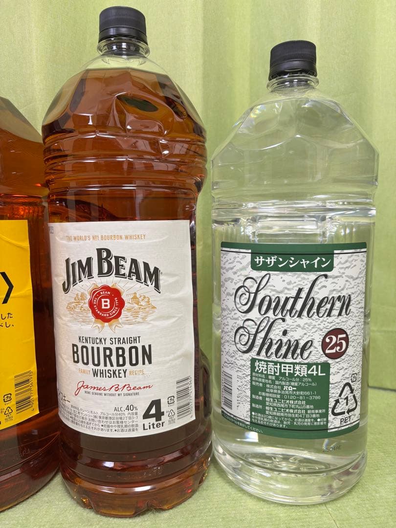 サントリー ウイスキー 角 5L×2本　ジムビーム 4L 焼酎甲類4L　ポンプ付