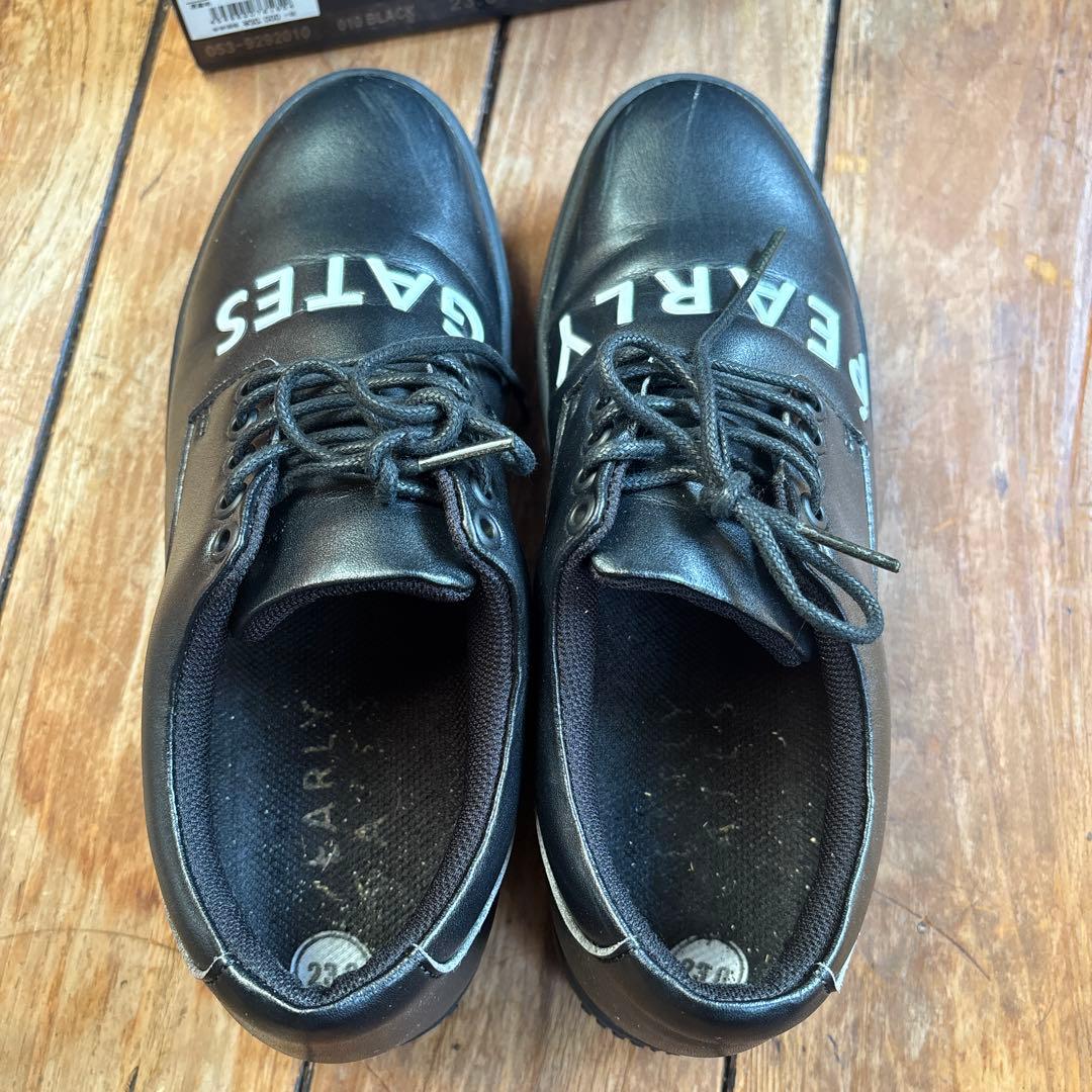 PEARLY GATES 黒 ゴルフシューズ　23cm