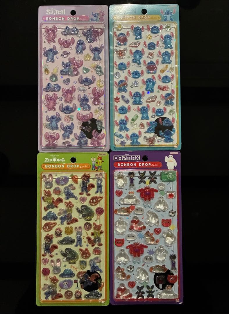 正規品 ボンボンドロップシール ディズニー　4種セット