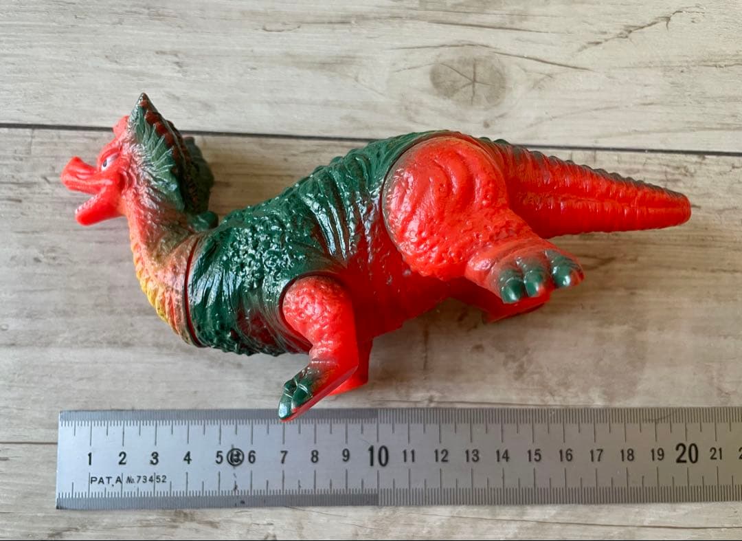 リッガー ソフビ人形 ポピーキングザウルス極美品マルサンブルマァク