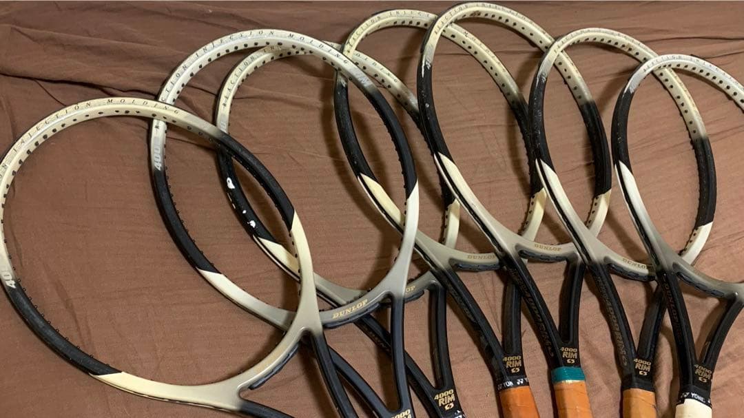 【お買い得】硬式テニスラケット ダンロップ プロ4000 RIM 7本セット