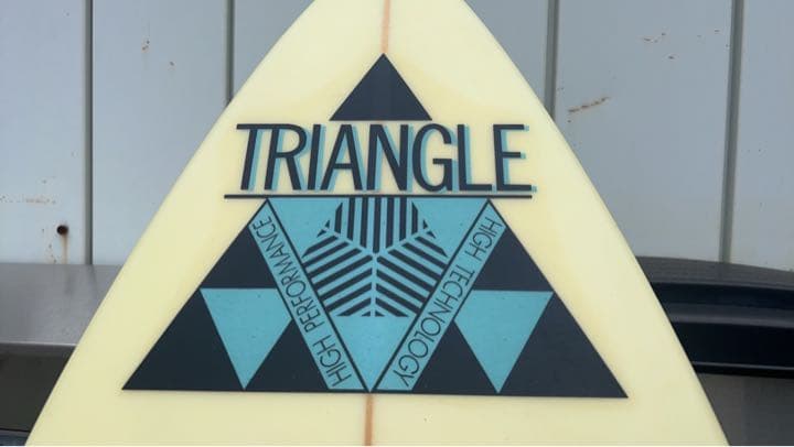 値下げ！サーフボード TRIANGLE オーダー品 ケース付き