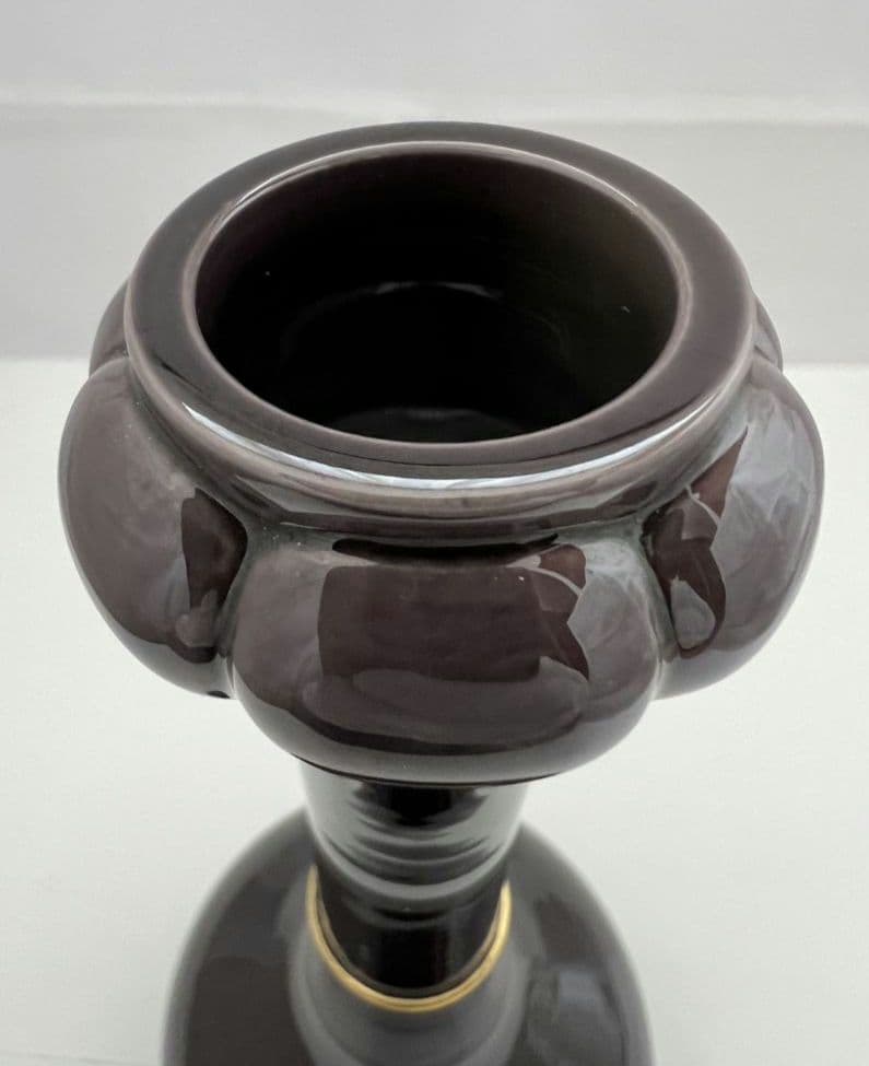 紫交趾 柚子口 花入 中村 翠嵐 茶道具