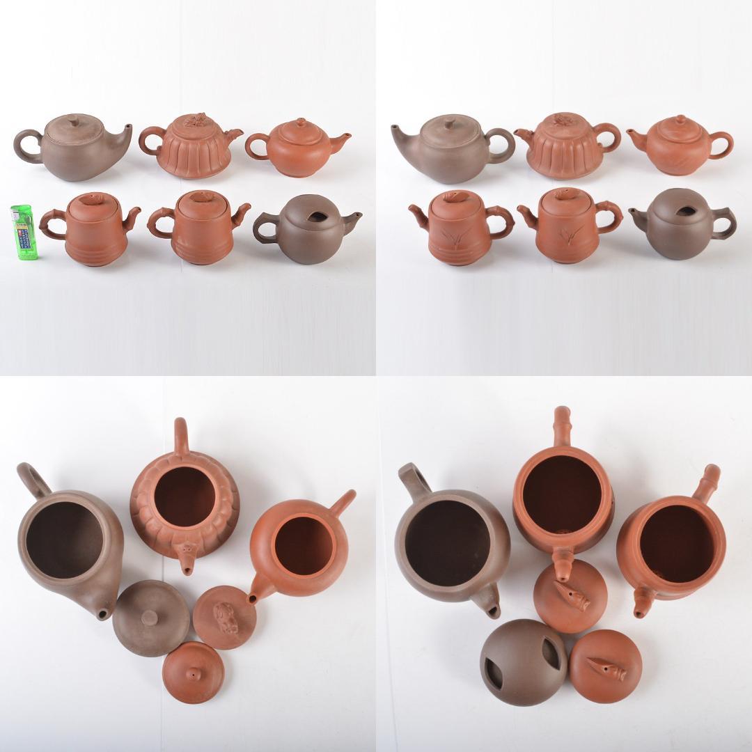 中国　紫砂　朱泥　急須　茶壷　在銘　6点まとめて　C　5707A