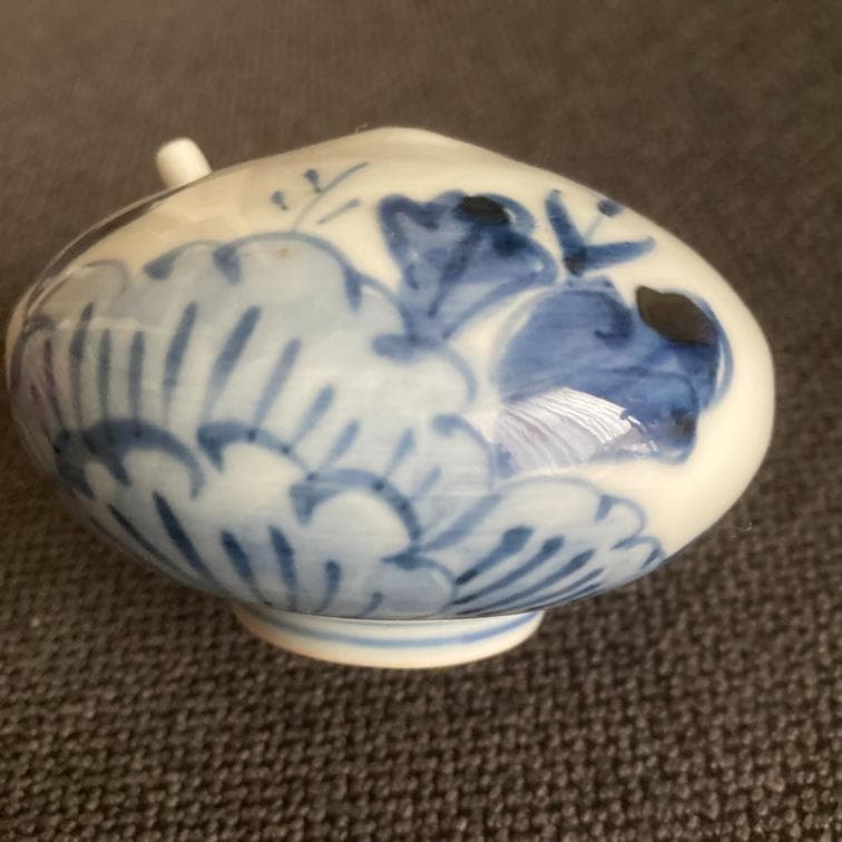 浜野まゆみ 染付 水滴 古伊万里 工芸 作家 書道 文房四宝 書