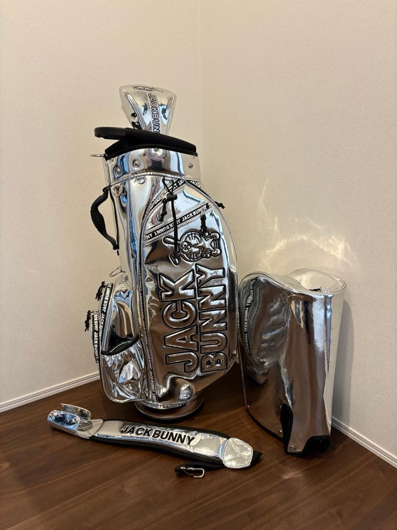 【超美品⭐︎】ドラえもん メタリック キャディバッグ ヘッドカバーつき！