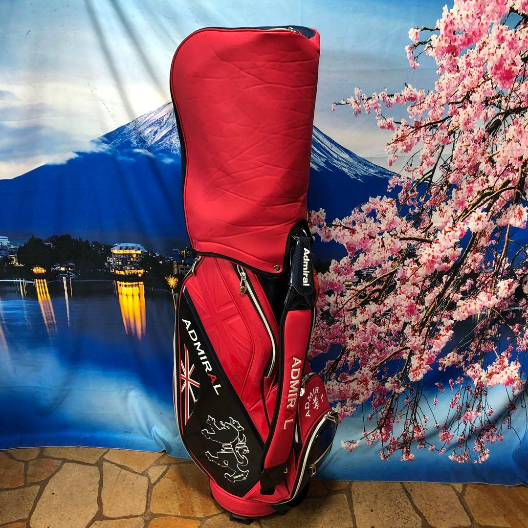 寶BV-1122 アドミラル ADMIRAL キャディバッグ レッド カート式