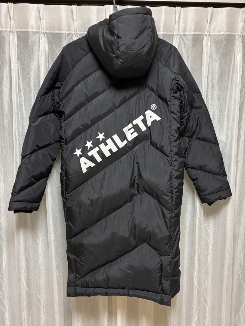 ATHLETA ブラック ダウンコート Sサイズ