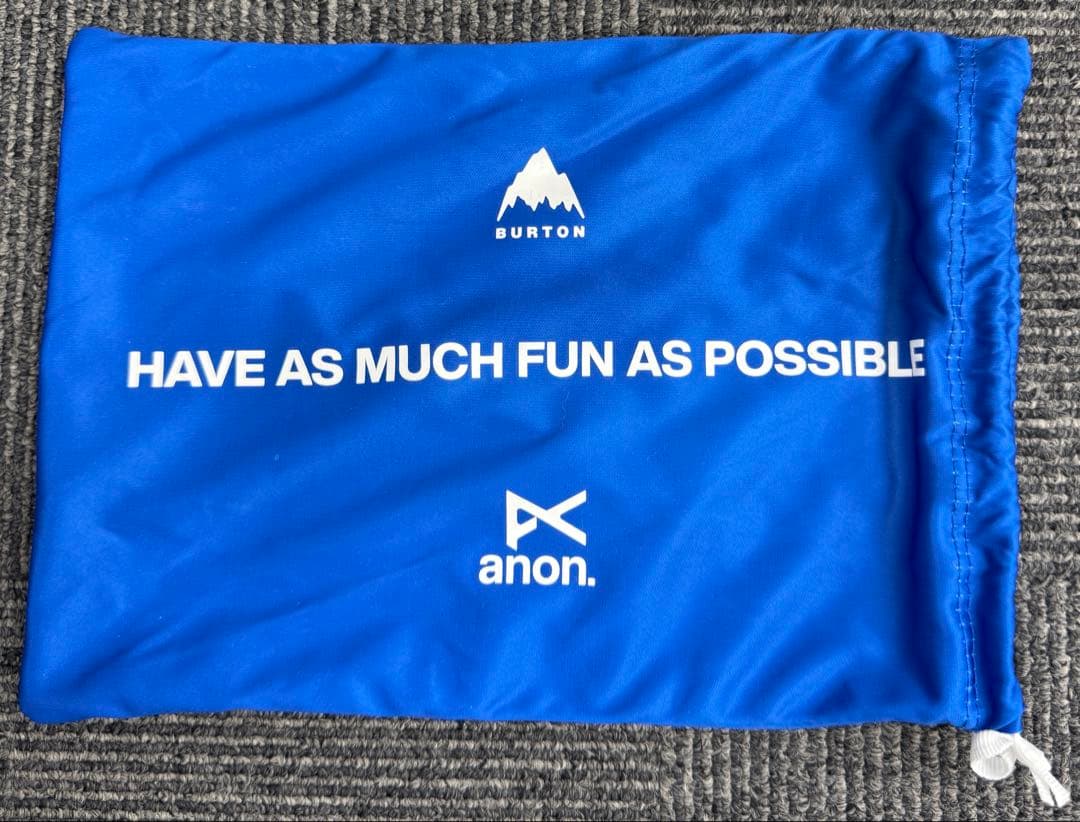 anon. ゴーグル ブルーミラー レンズ 収納袋付き