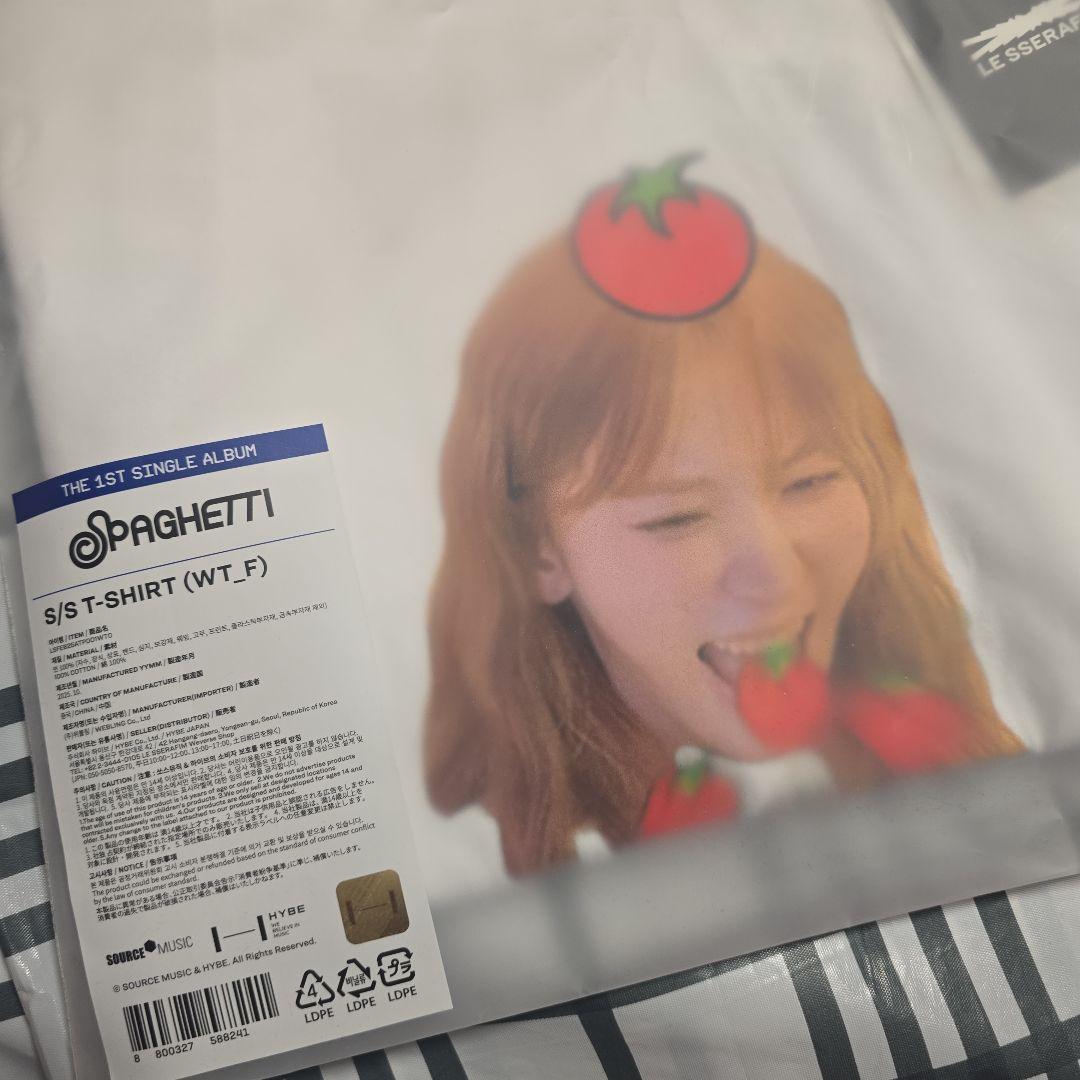 【ルセラフィム】スパゲッティ Tシャツ 宮脇咲良 サクラ