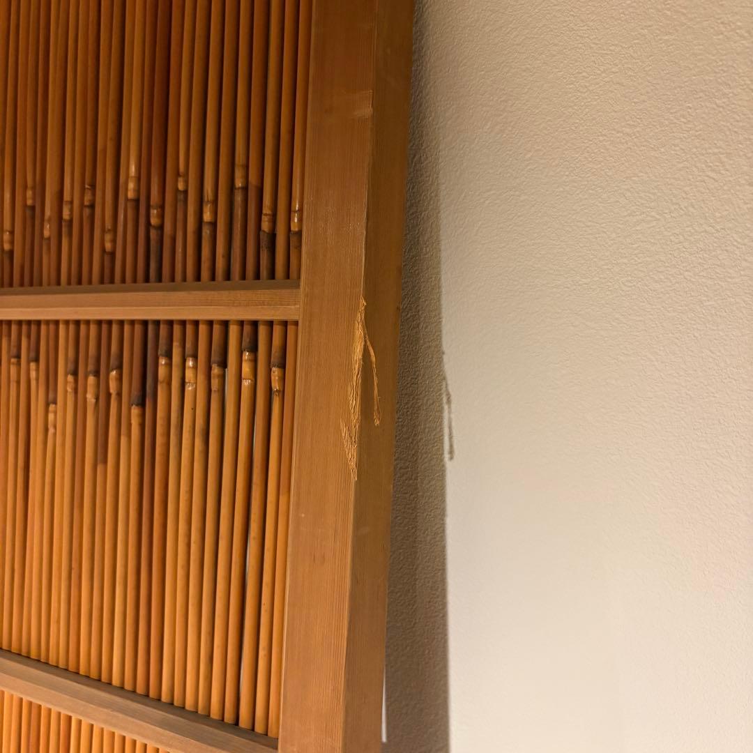 古い建具 1枚 簾戸 すど 葦戸よしど 夏障子 御簾戸 1/4