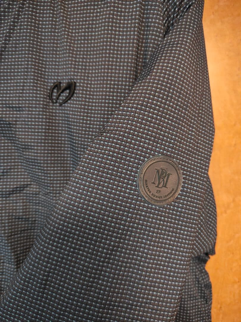 マスターバニー　ゴルフジャケット ダークブラウン グレー チェック