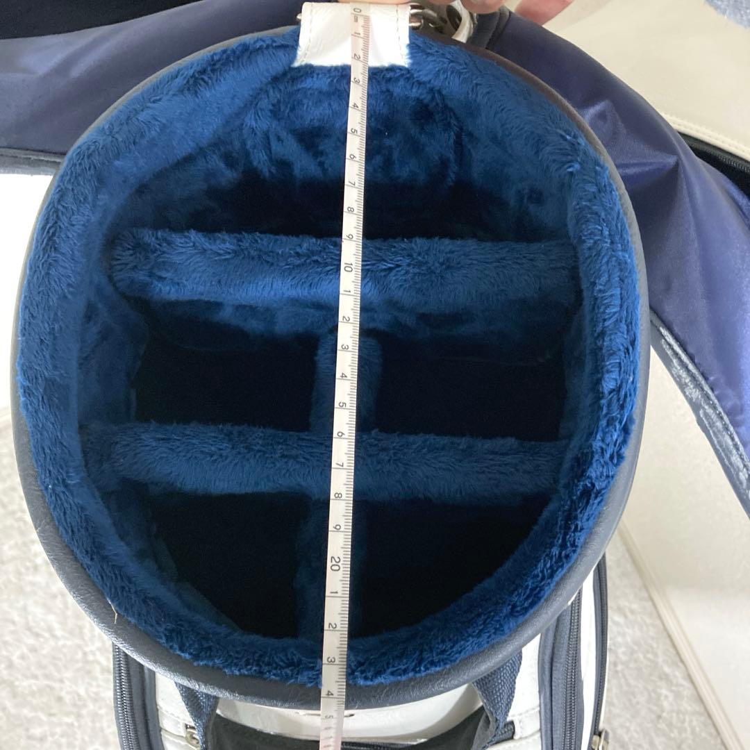 w1様PAPAS PLUS golf ゴルフバッグ ホワイト　パパスプラスゴルフ