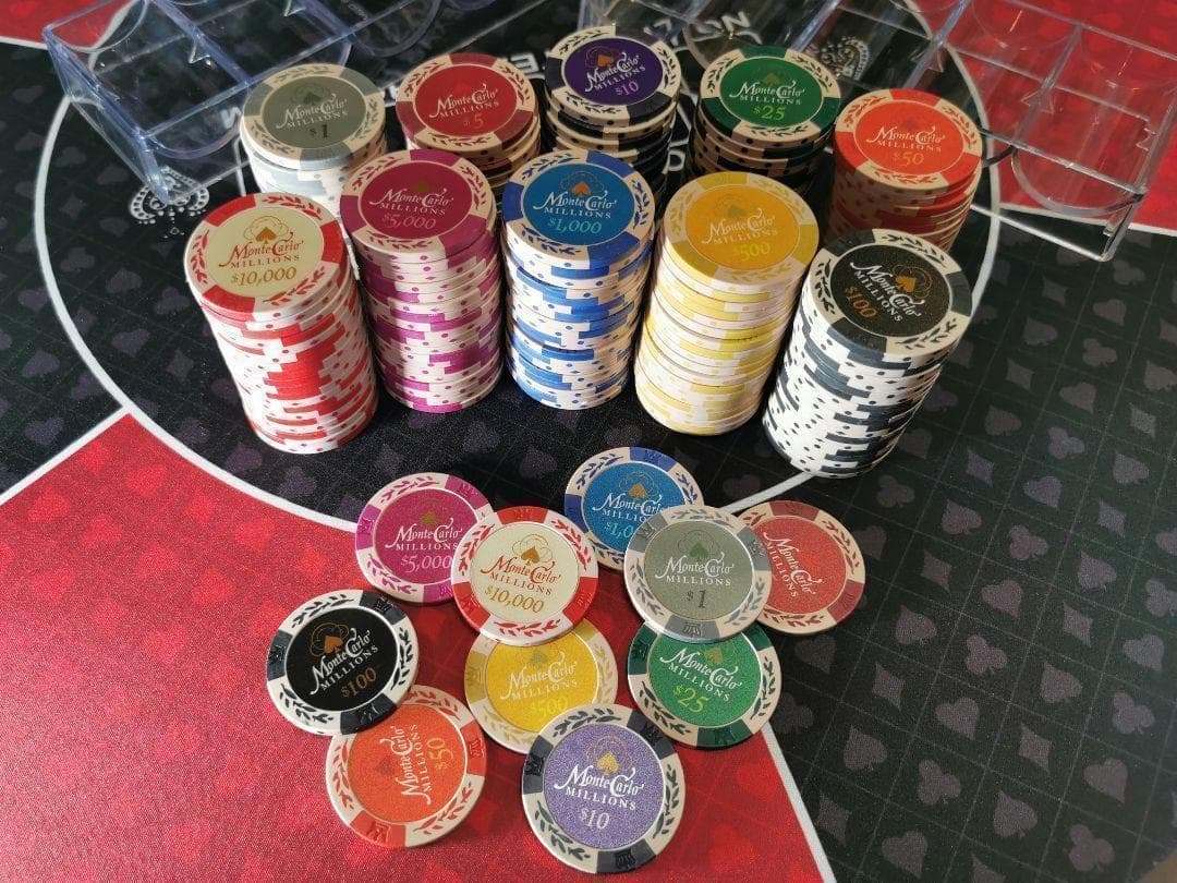 ポーカーチップ☆モンテカルロ・ミリオンズ☆200枚Cセット