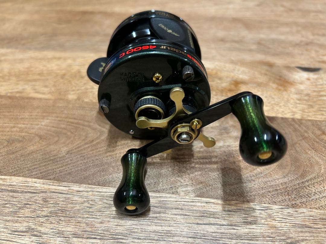 アブアンバサダー4600C IMAE ブルーイングリーンハンドル　カスタム