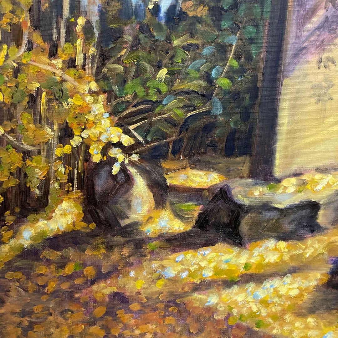 秋の風景 油彩画