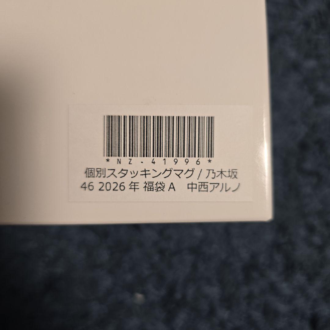 乃木坂46 中西アルノ Lucky Bag 2026 福袋AB