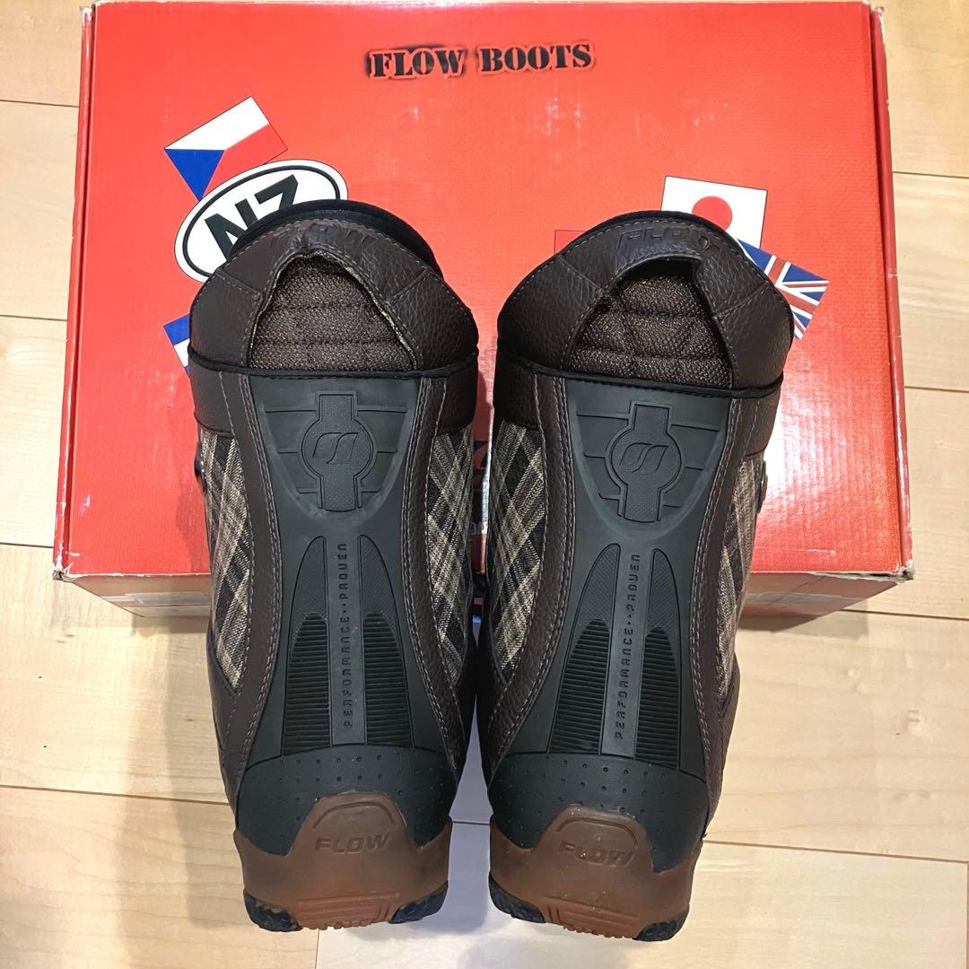 【美品・箱あり】 FLOW スノーボード ブーツ チェック柄 25cm