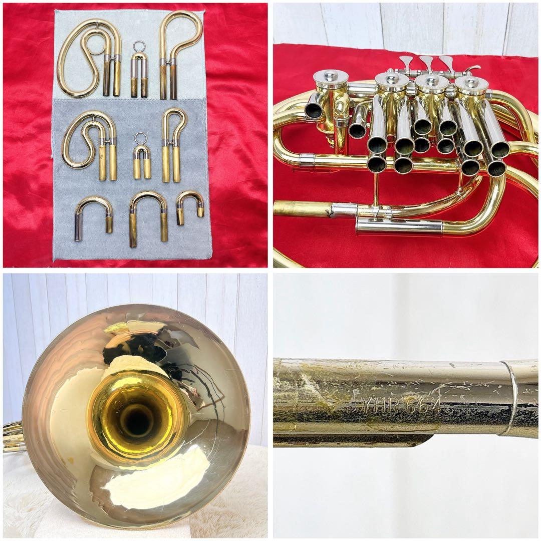 YAMAHA ヤマハ YHR-664 フルダブルホルン マウスピース付き