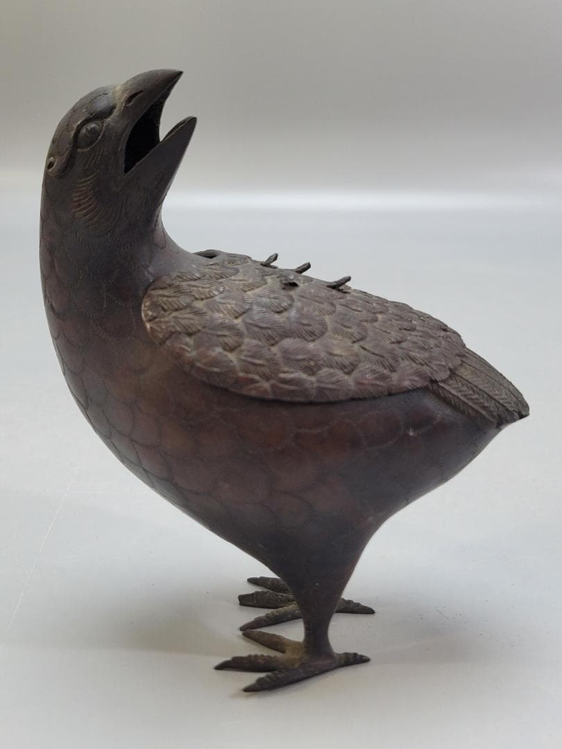 古銅 鶉 時代 香炉 DT511