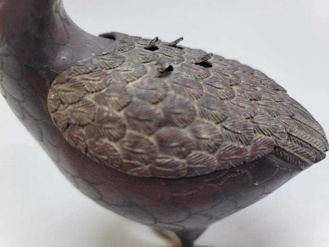 古銅 鶉 時代 香炉 DT511