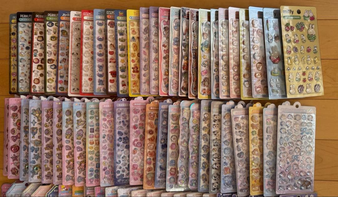 ボンボンドロップシール ディズニー サンリオ オリジナル まとめ売り 165枚