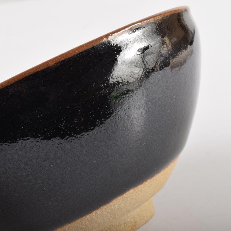 茶道具　瀬戸焼　古狭間窯　加藤菁山作　天目茶碗　共箱　C　7161