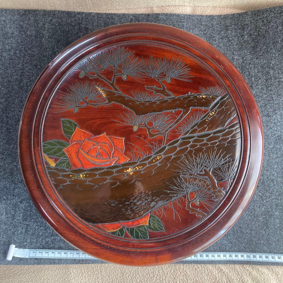 茶びつ　木彫り 価格変更