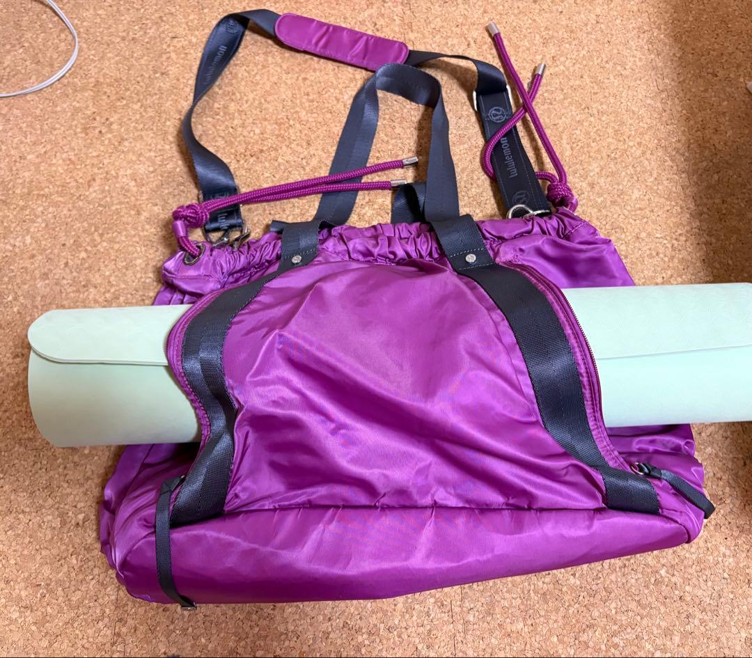 新品ルルレモン　スポーツバック　ヨガマット収納