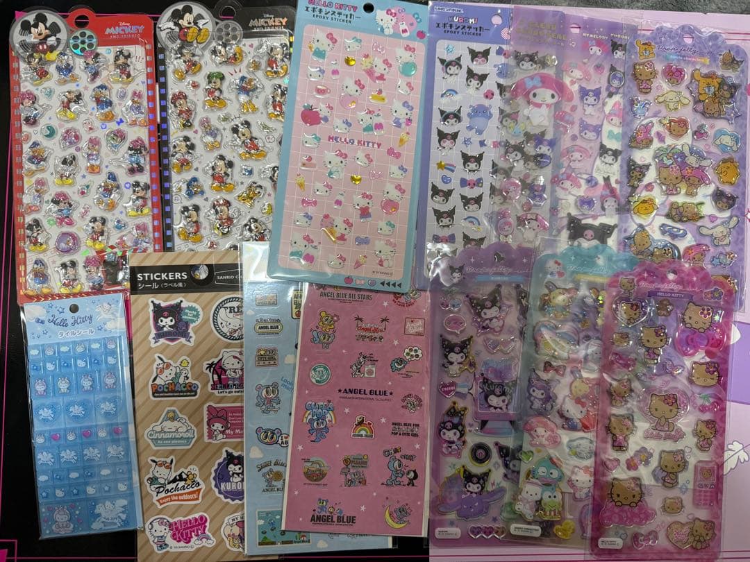 キャラクターシールセット多数ボンボンドロップシール 平面シール ウォーターシール