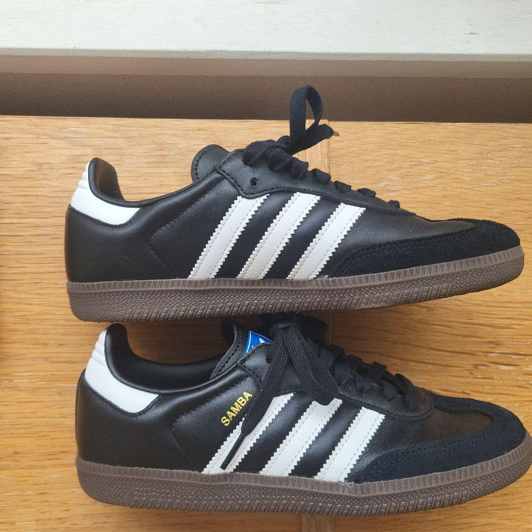 adidas Samba ブラック/ホワイト シューズ 23.5センチ