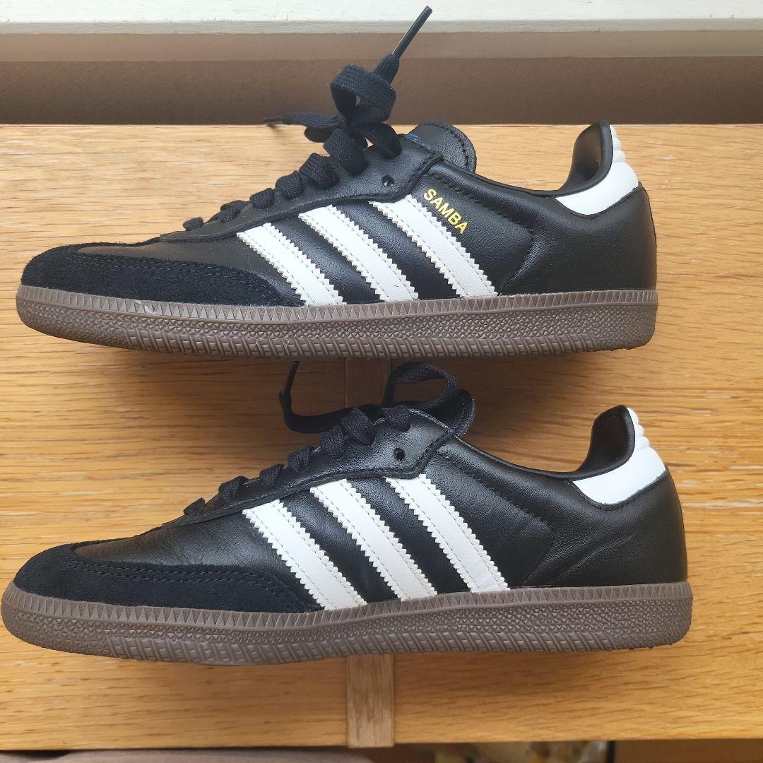 adidas Samba ブラック/ホワイト シューズ 23.5センチ