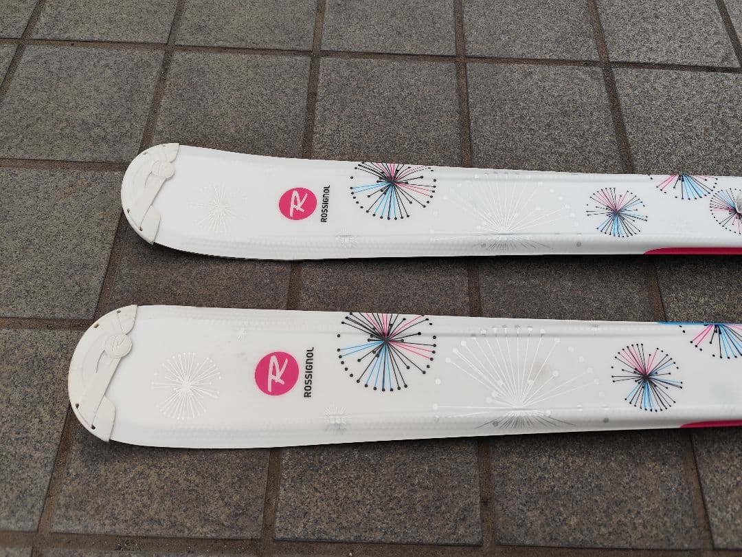 ロシニョールスキー板、ビィンディング、ストック付、140センチ〜 ガールズ