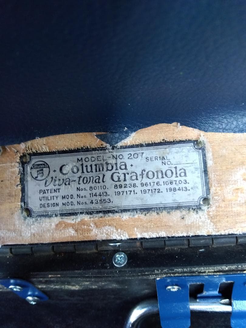 レコードプレーヤ昔の商品ですコロンビア207