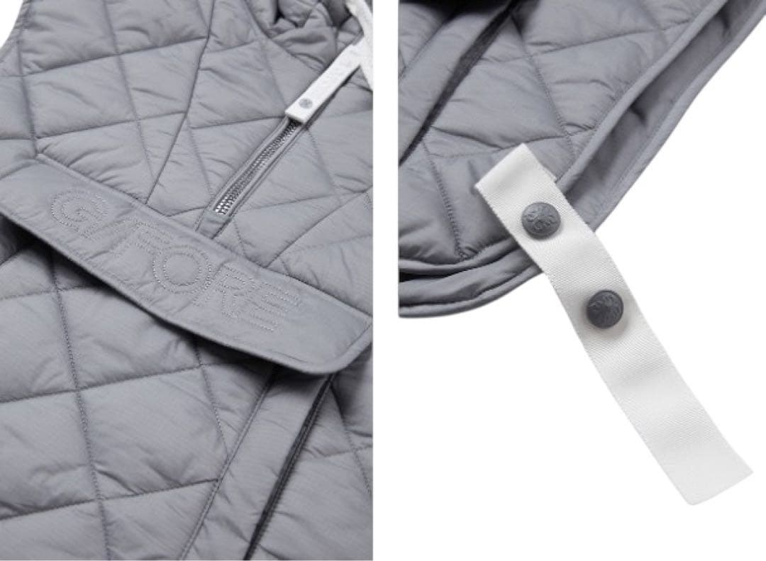 セール❣️新作G/FOREジーフォアレディーキルティングベストsizeLグレー
