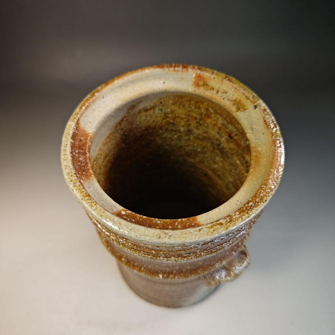 イ414 水指『杉本忠（瑞峯）作』『信楽　細水指　共箱』茶道具