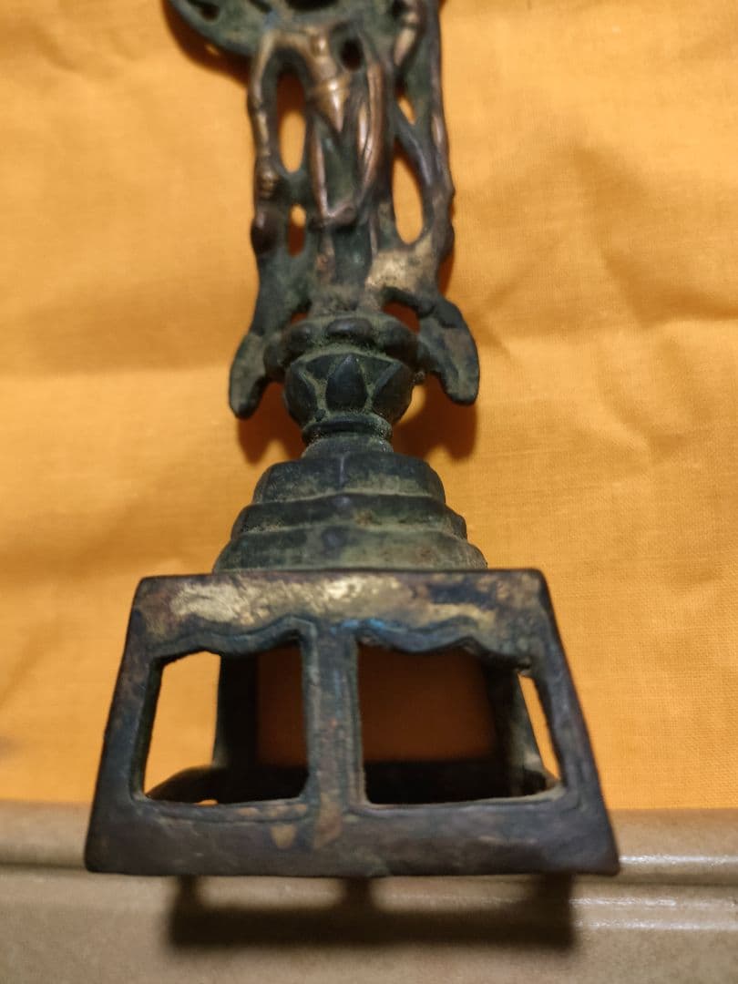 観音立像　古銅　統一新羅　北魏　朝鮮美術　中国美術　骨董アンティーク