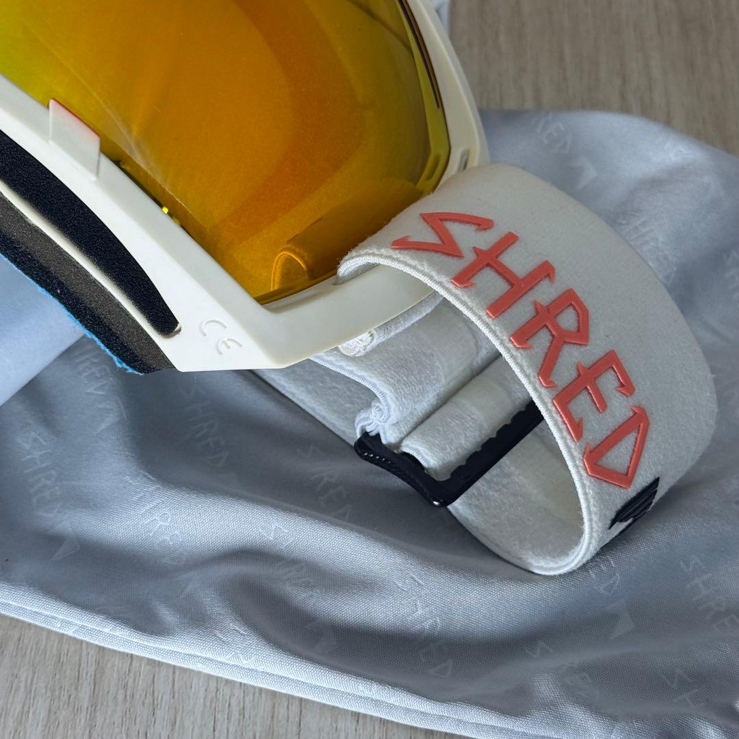 SHRED ゴーグル ホワイト/オレンジ ミラー