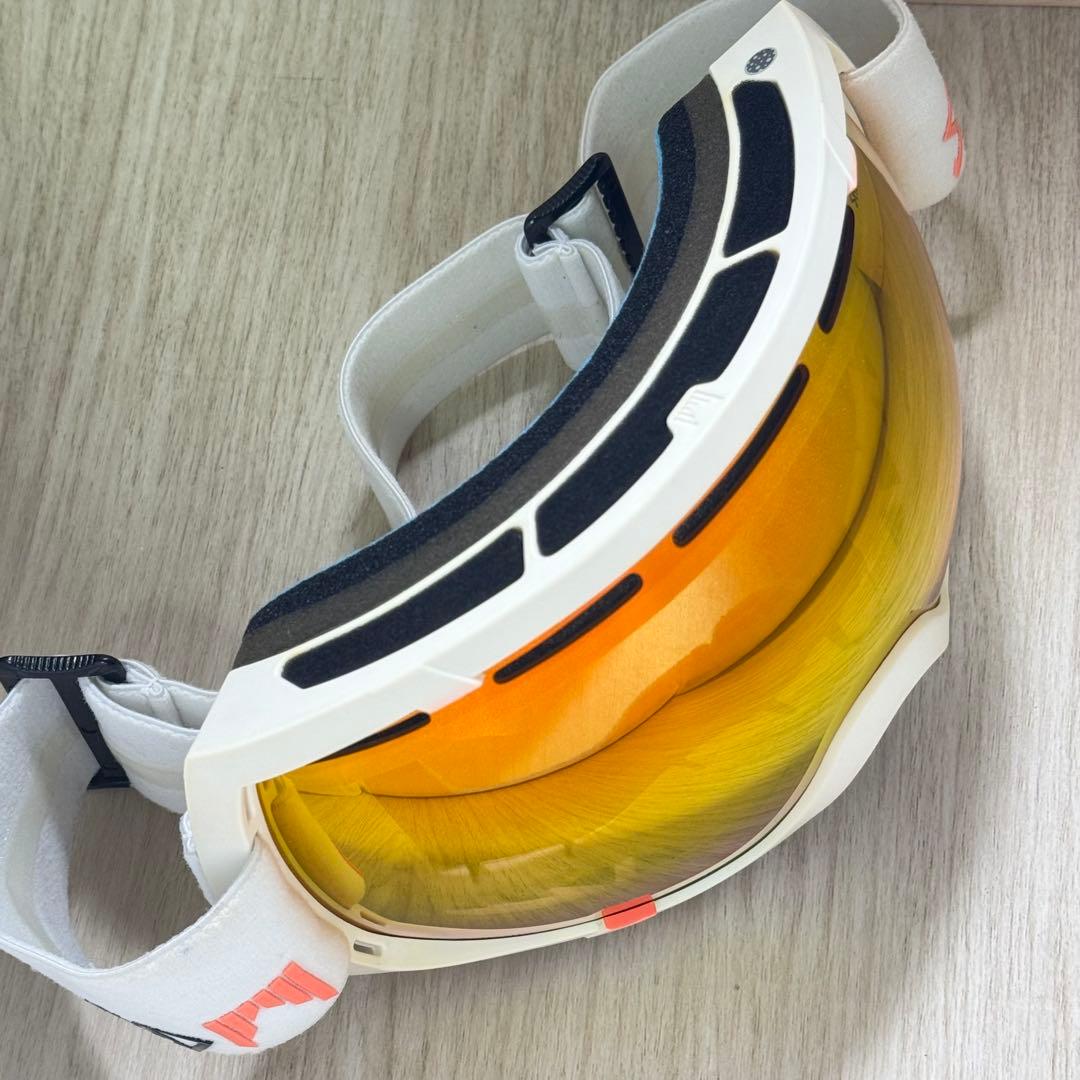 SHRED ゴーグル ホワイト/オレンジ ミラー