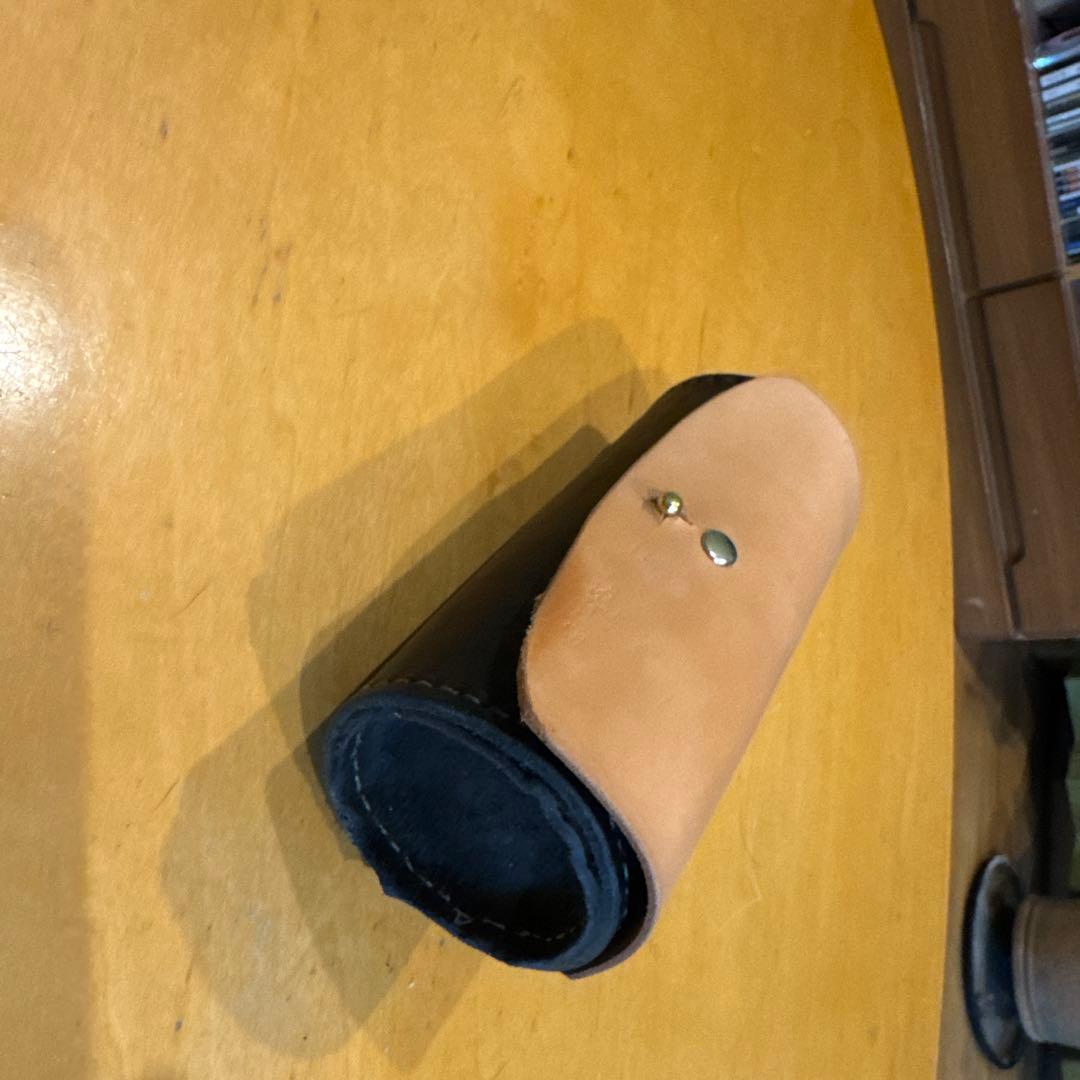 ゴルフポーチ　ハンドメイドレザークラフト