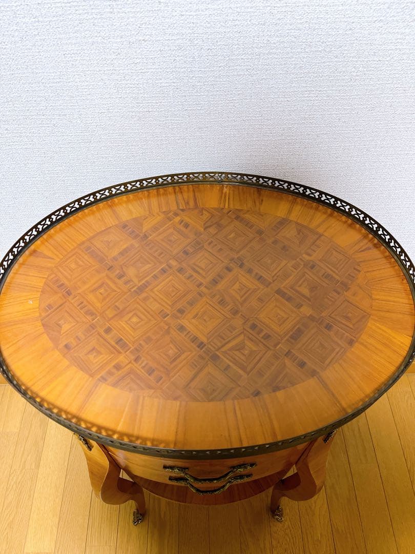 最高級 スペイン家具 マリネール コンソールチェスト 寄木細工 マホガニー材