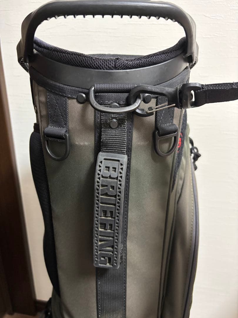 ブリーフィング　CR-02 キャディバッグ オリーブグリーン　ヘッドカバーセット
