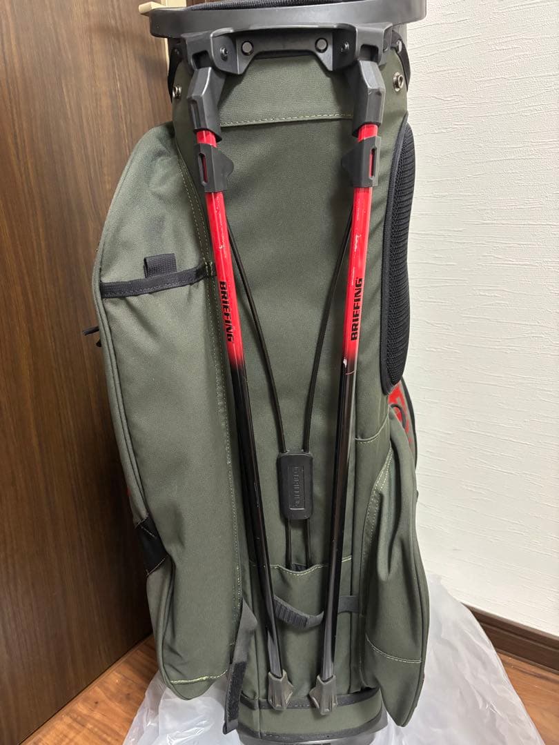 ブリーフィング　CR-02 キャディバッグ オリーブグリーン　ヘッドカバーセット