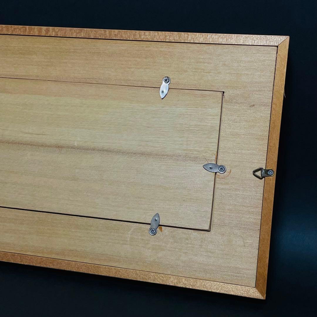 舘林源右衛門 染錦 南蛮人図 陶板 壁掛け アート 額装 パネル